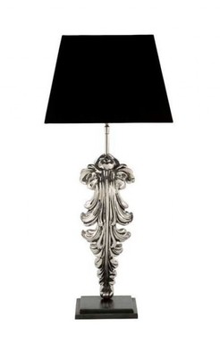 Casa Padrino Luxus Tischleuchte Nickel Durchmesser 17 x 35 x H 77 cm - Luxus Hotel Leuchte 