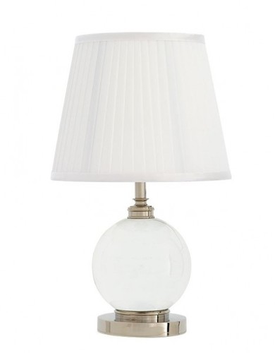 Casa Padrino Luxus Tischleuchte Nickel Durchmesser 11 x 25 x H 42 cm - Luxus Hotel Leuchte 