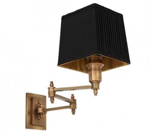 Casa Padrino Luxus Wandleuchte Messing - Luxus Hotel Restaurant Leuchte