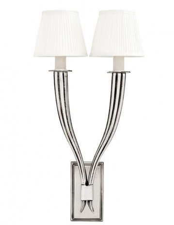 Casa Padrino Luxus Wandleuchte Antik Silber Durchmesser 30 x 16,5 x H 56,5 cm - Luxus Qualit�t