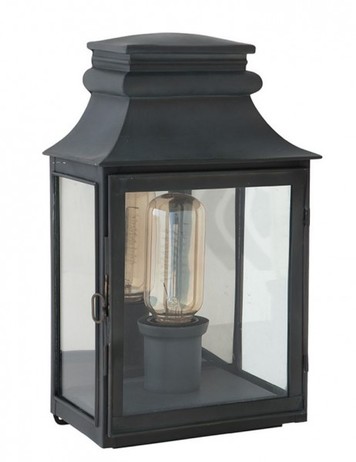 Casa Padrino Luxus Wandleuchte Zink Durchmesser 22 x 14 x H 37 cm - Luxus Leuchte