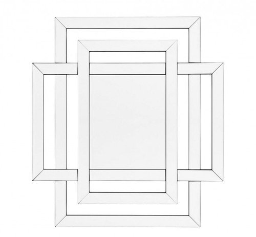 Casa Padrino Designer Luxus Wandspiegel 100 x H 110 cm - Luxus Hotel Spiegel