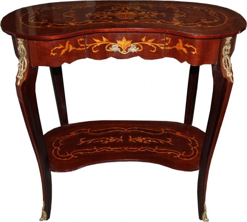 Konsolentisch Barock Kommode Intarsien Wandtisch Konsole Holzkonsole Antik Cat152 Palazzo Exklusiv