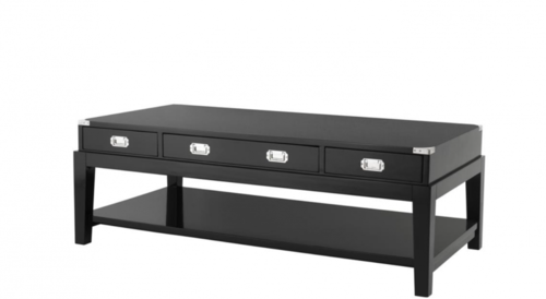 Casa Padrino Luxus Art Deco Designer Birkenholz Couchtisch - Wohnzimmer Salon Tisch - Luxus Hotel Tisch