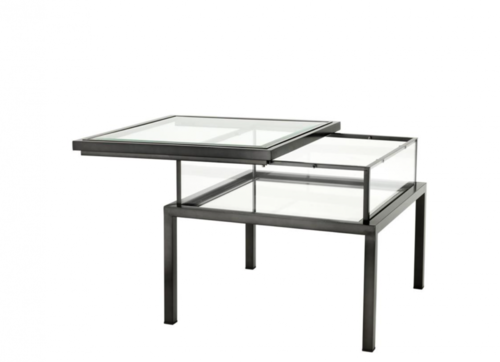 Casa Padrino Luxus Art Deco Designer Beistelltisch Bronze 65 x 65 x H. 55,5 cm - Luxus Kollektion