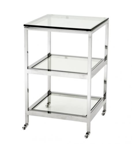 Casa Padrino Luxus Art Deco Designer Beistelltisch 45 x 45 x H. 71 cm - Designer Beistelltisch M�bel