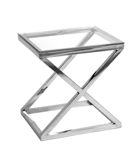 Casa Padrino Luxus Art Deco Designer Beistelltisch 56 x 46 x H. 59 cm - Luxus Beistelltisch