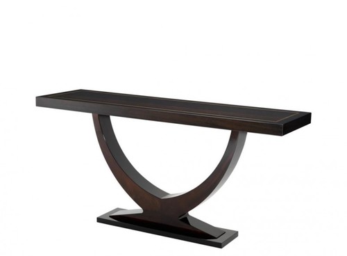 Casa Padrino Luxus Mahagoni Konsole Braun 160 x 45 x H. 76 cm - Luxus Hotel M�bel