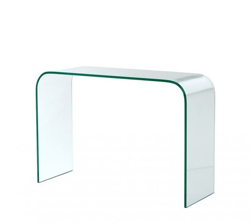 Casa Padrino Luxus Art Deco Glas Konsole 110 x 40 x H. 75 cm - Luxus Kollektion