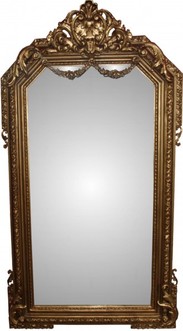 Casa Padrino Barock Luxus Spiegel Gold  B 99 cm, H 174 cm - Edel & Prunkvoll 