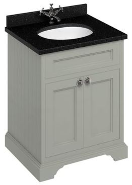 Casa Padrino Luxus Waschschrank / Waschtisch mit Granitplatte und 2 T�ren - Limited Edition