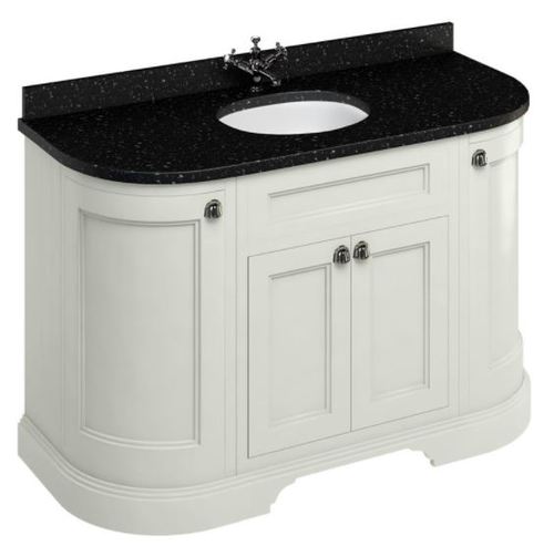 Casa Padrino Waschschrank mit Granitplatte und 4 T�ren - Antik Stil Waschtisch 