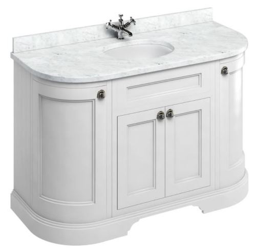 Casa Padrino Waschschrank mit Marmorplatte und 4 T�ren - Jugendstil Design