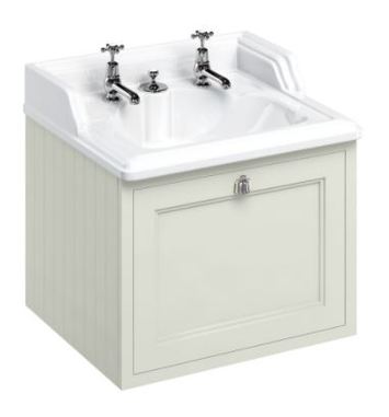 Casa Padrino Luxus H�nge-Waschschrank / Waschtisch mit Schublade 65 x 58 x H. 59 cm 