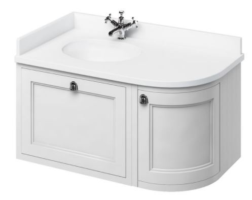 Casa Padrino H�nge-Waschschrank mit Marmorplatte Schublade und T�r - Luxus Waschtisch 