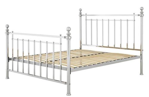 Casa Padrino Luxus Bett Silber 186,5 x 225 x H. 145 cm - Designer M�bel