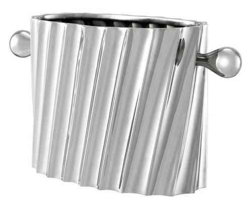 Casa Padrino Designer Messing Weink�hler mit 2 Griffen - Luxus Weinflaschenk�hler Weinflaschenhalter