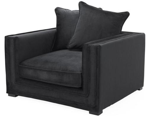 Casa Padrino Designer Hotel Sessel Schwarz - Luxus Kollektion