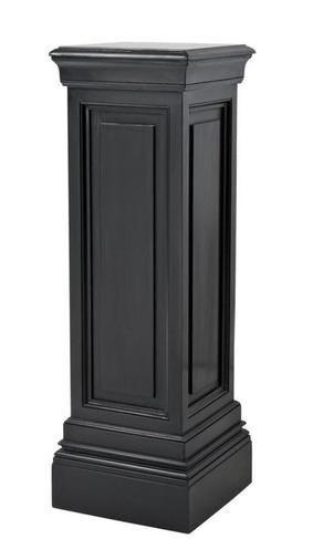 Casa Padrino Designer Mahagoni S�ule Schwarz 33 x 33 x H. 100 cm - Luxus Beistelltisch