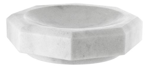 Casa Padrino Designer Marmor Schale Wei� 25 x 25 x H. 7 cm - Luxus Qualit�t