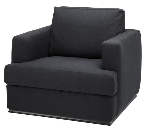 Casa Padrino Luxus Hotel Sessel Schwarz 96 x 103 x H. 86 cm - Limited Edition