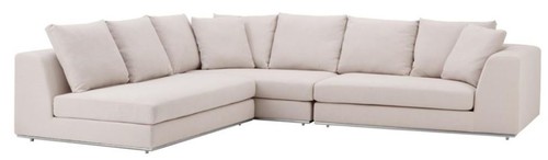 Casa Padrino Luxus Sofa Naturfarbig - Designer Ecksofa