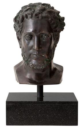 Casa Padrino Designer Steinskulptur Antik Bronze - Luxus Kollektion