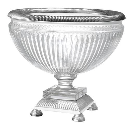 Casa Padrino Luxus Glas Sch�ssel 26 x H. 22,5 cm - Designer Dekoration