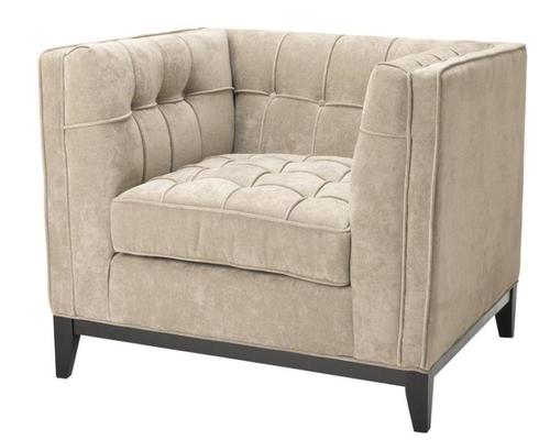 Casa Padrino Luxus Sessel Greige 94 x 82 x H. 77 cm - Hotel Kollektion