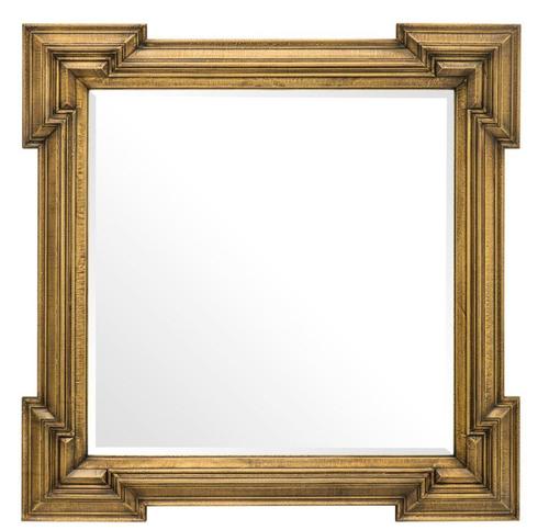 Casa Padrino Luxus Spiegel Antik Messing 107 x H. 107 cm - Designer Wandspiegel