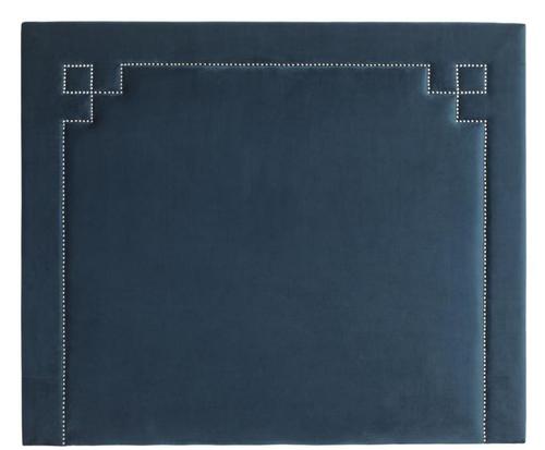 Casa Padrino Designer Bett-Kopfteil Blau 180 x H. 150 cm - Luxus Schlafzimmerm�bel