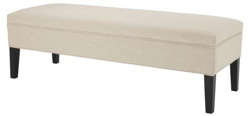 Casa Padrino Designer Sitzbank Elfenbein 140 x 50 x H. 45 cm - Luxus M�bel