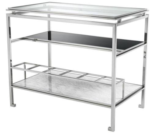 Casa Padrino Designer Beistelltisch 85 x 50 x H. 72,5 cm - Luxus Kollektion