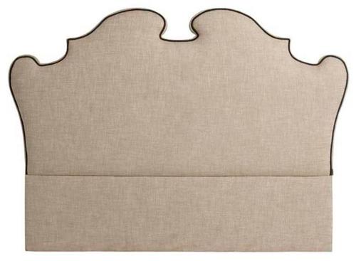 Casa Padrino Designer Bett-Kopfteil Beige 200 x H. 144 cm - Luxus Qualit�t