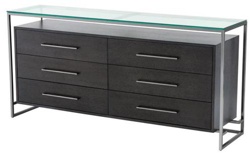 Casa Padrino Luxus Designer Wohnzimmerschrank 180 x 45 x H. 86 cm - Hotel Kollektion