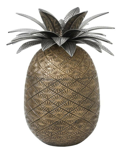 Casa Padrino Luxus Porzellan Aschenbecher Ananas Design Grün
