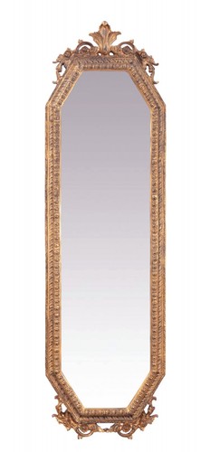 Casa Padrino Barock Wandspiegel Gold B 53 x H 183 cm - Edel & Prunkvoll 