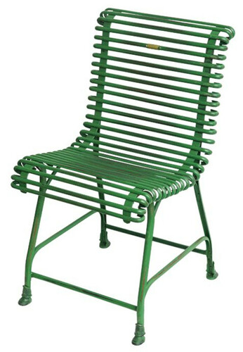 Casa Padrino Gartenstuhl aus Schmiedeeisen - verschiedene Farben - 44 cm x 50 cm - Luxus Gartenm�bel