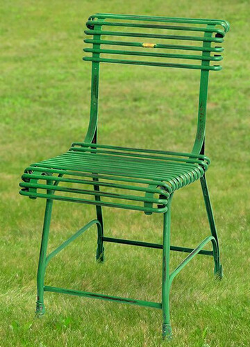 Casa Padrino Gartenstuhl aus Schmiedeeisen - alle Farben - 44 cm x 50 cm - Luxus Gartenm�bel