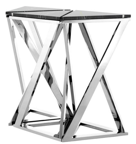 Casa Padrino Designer Konsole 3er Set Silber 95 x 41 x H. 80,5 cm - Luxus Kollektion