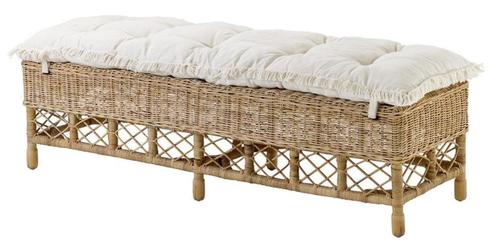 Casa Padrino Sitzbank Naturfarbig 147 x 48 x H. 50 cm - Luxus Qualit�t