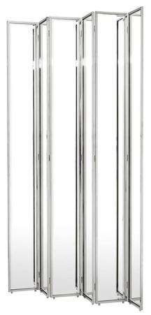 Casa Padrino Designer Raumteiler Silber 150 x H. 220 cm - Luxus Qualit�t