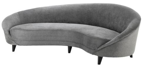 Casa Padrino Designer Sofa Hellgrau 245 x 87 x H. 79 cm - Luxus Hoteleinrichtung