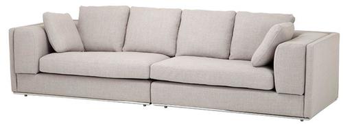 Casa Padrino Sofa Sandfarbig 290 x 111 x H. 80 cm - Luxus Kollektion
