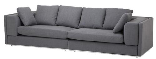 Casa Padrino Sofa Grau 290 x 111 x H. 80 cm - Luxus Kollektion