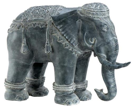 Casa Padrino Luxus Dekoration Aluminium Elefant 90 x 35 x H. 67 cm - Limited Edition