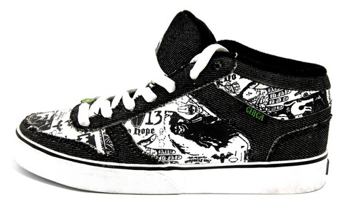 C1rca Skateboard Schuhe 8 Track Black / White - Sneakers Turnschuhe Sneaker