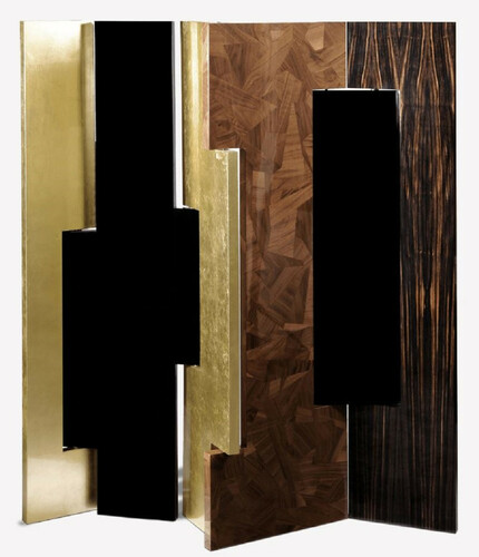 CPBlack Luxus Raumteiler - Faltbarer Paravent - Erstklassische Qualit�t