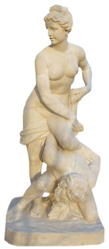 Casa Padrino Antik Stil Marmor Skulptur Beige H. 160 cm