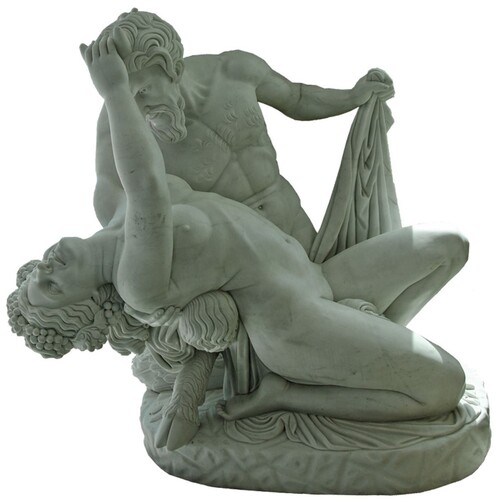 Casa Padrino Antik Stil Marmor Skulptur Grau 110 x H. 115 cm